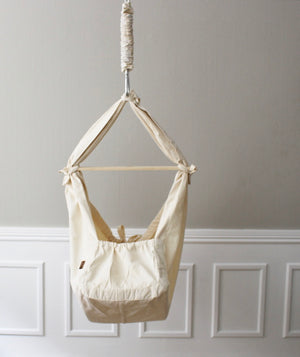 Sling cradle in 100% organic cotton (Vanilla)