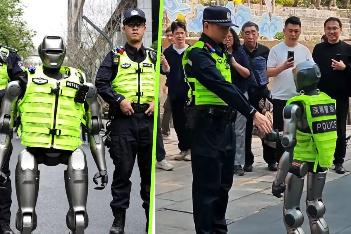 Robotpoliti på gaden: Kinas nye AI-vagter styrer trafikken i Hangzhou