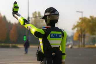 Robotpoliti på gaden: Kinas nye AI-vagter styrer trafikken i Hangzhou
