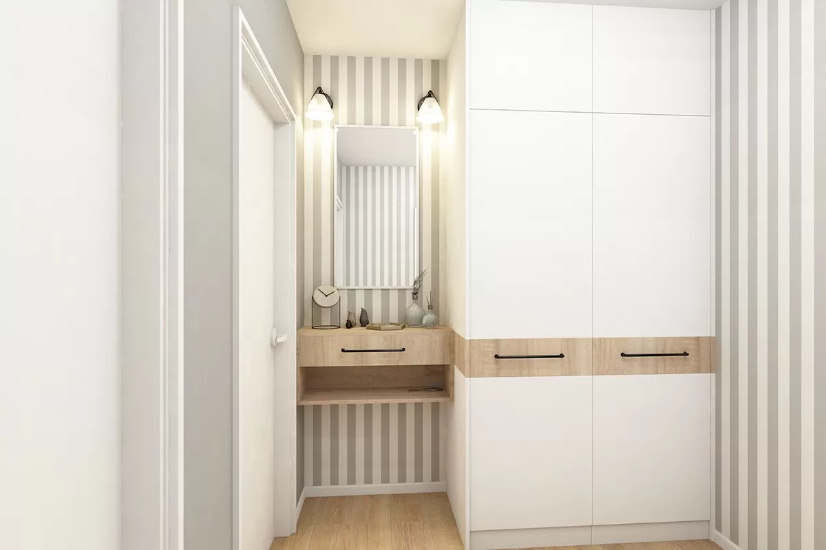 Design af 36 m² lejlighed: Smart indretning uden trang følelse