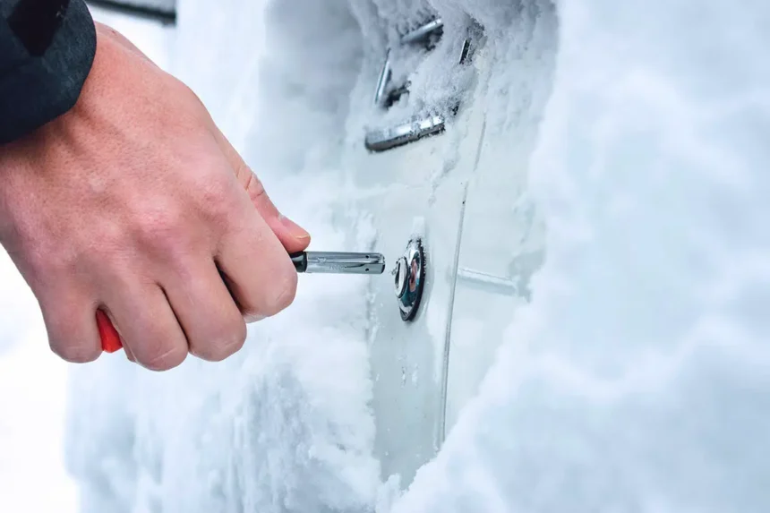 Sådan tør du hurtigt låse og døre på bilen op i frost