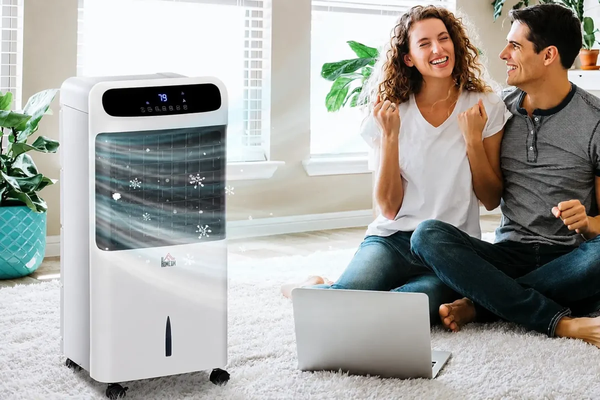Det er hverken en klimaanlæg, ventilator eller en ventilator: Denne maskine køler luften med vand og er billig