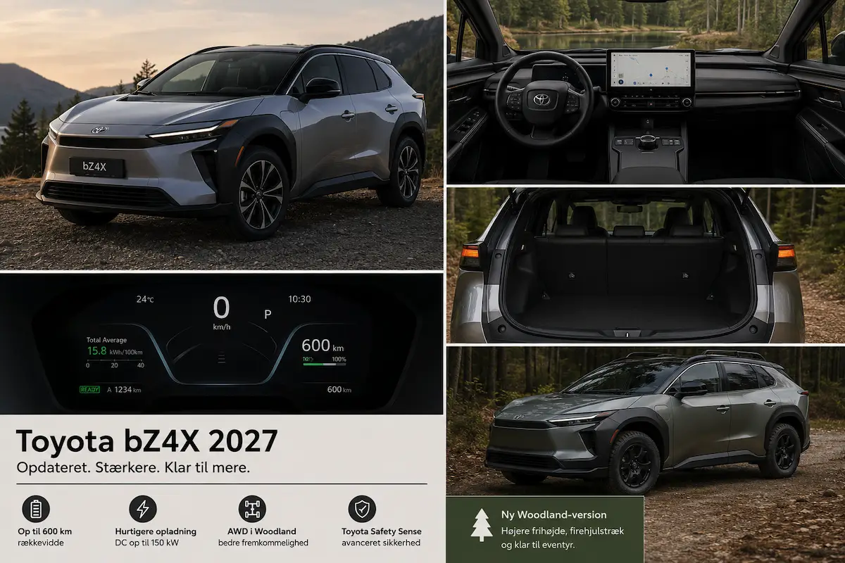 Toyota lancerer 7 nye modeller i Danmark i starten af 2027