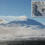 Denne vulkan i Antarktis smider guldkrystaller ud