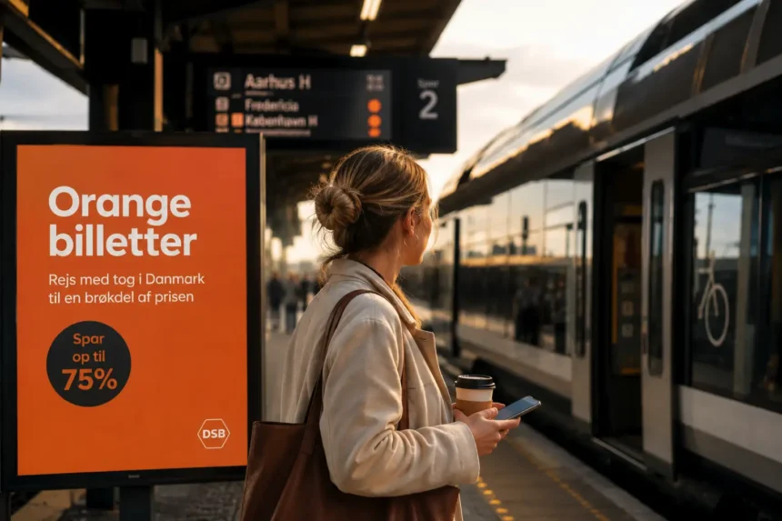 Orange-billetter: Sådan rejser du med tog i Danmark til en brøkdel af prisen
