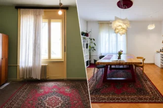 Gammel lejlighed blev forvandlet til et stilfuldt kontor. Prisen overrasker