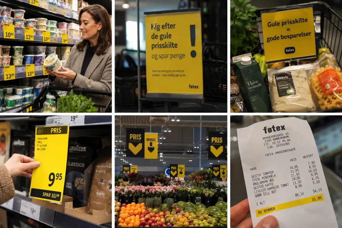 Kig efter de gule prisskilte: En enkel måde at spare penge på