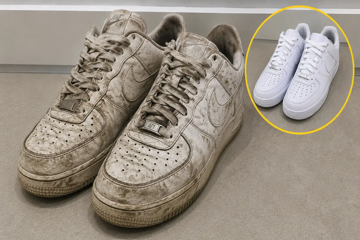 Hvide sneakers bliver som nye igen