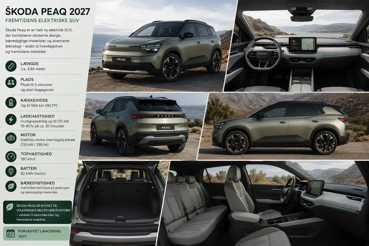 Škoda lancerer fem store modelnyheder i 2027