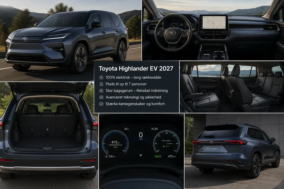 Toyota lancerer 7 nye modeller i Danmark i starten af 2027