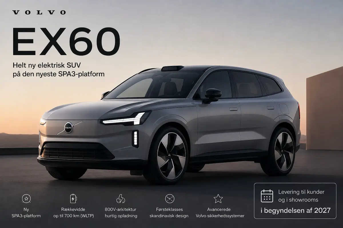 Volvo lancerer fire nye biler i 2027