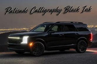 Hyundai har præsenteret den nye, helt sorte Palisade Calligraphy Black Ink
