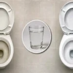 Om aftenen hælder jeg opløsning i toilettet. Om morgenen er belægningen væk