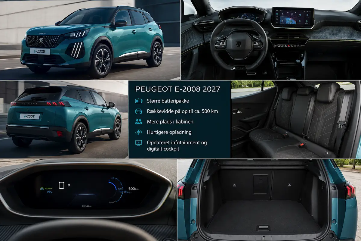 Peugeot i Danmark 2027: 3 elbiler med længere rækkevidde og ny teknologi