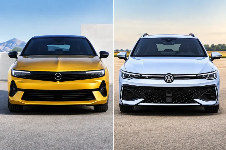 Opel Astra eller VW Golf: Her vinder den populære kompaktbil-duel