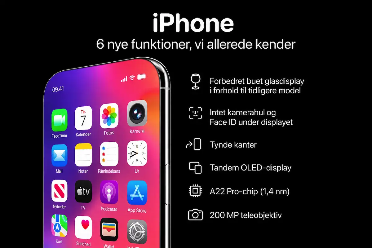 Ny iPhone 18 kommer om en måned: Her er ændringerne i design og funktioner