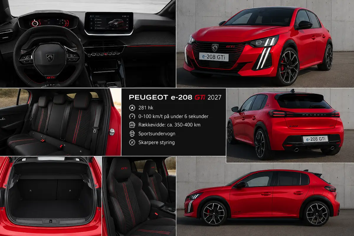 Peugeot i Danmark 2027: 3 elbiler med længere rækkevidde og ny teknologi