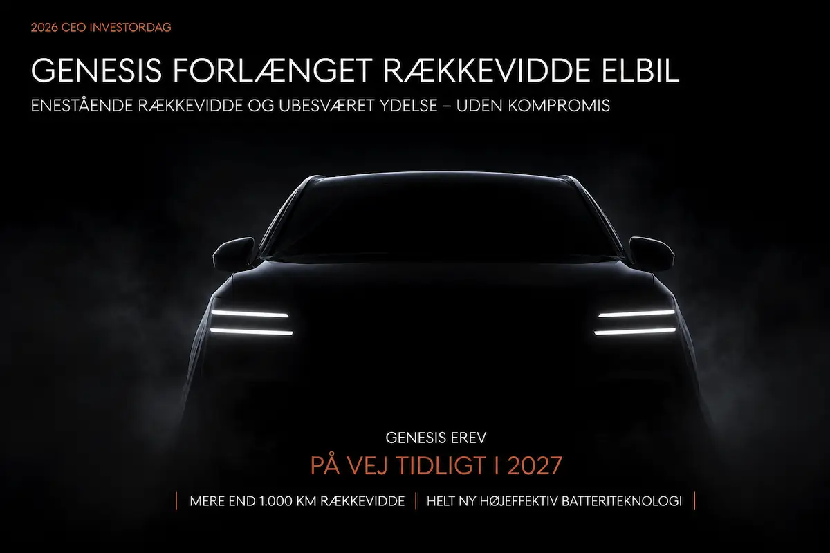 Hyundai og Genesis udvikler hybrider med over 1.000 km rækkevidde
